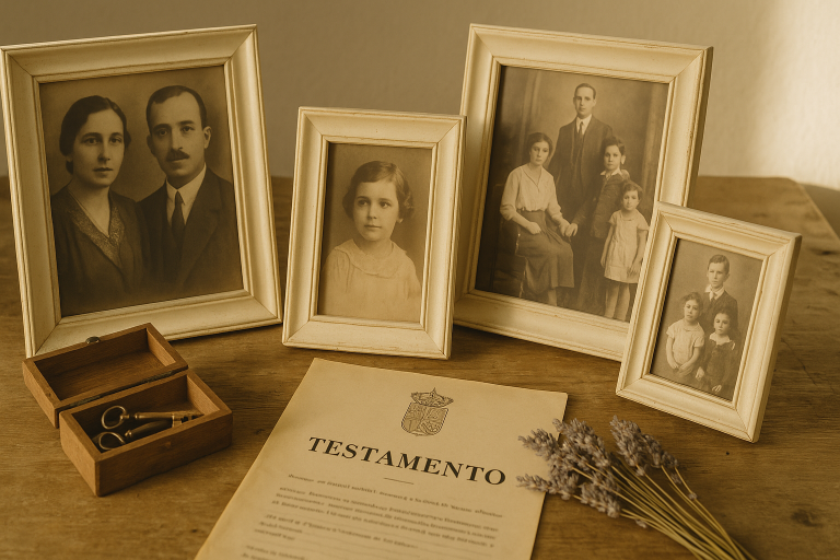 Vender piso heredado en Valencia: documento de herencia, fotos familiares y llaves antiguas